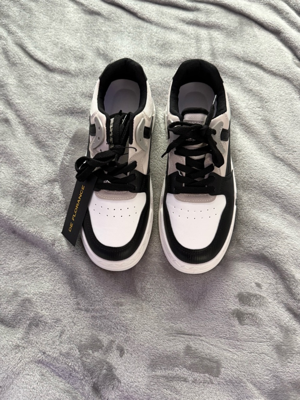 Women’s Black and White Athletic Sneakers